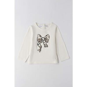 Bluza cu imprimeu grafic - Auriu/Alb fildes/Negru imagine