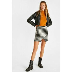 Jacheta crop din piele ecologica - Negru imagine