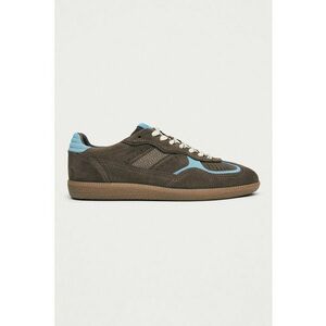 Pantofi sport low-cut de piele intoarsa Rife - Maro inchis/Albastru imagine