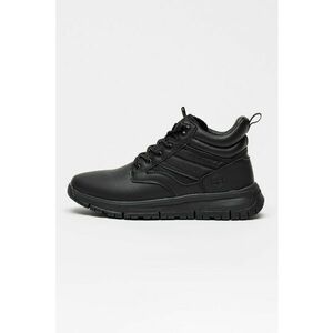 Pantofi sport inalti cu insertii textile - Negru imagine