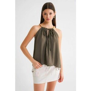 Top dama - halter - verde kaki - modaldwfwq - Verde imagine