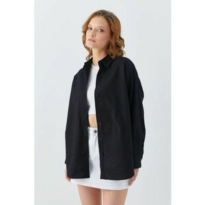 Camasa dama roz neon - Negru imagine