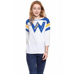 Tricou dama B&Y LS LOOSE TEE - regular fit - alb - bumbac - Marime imagine