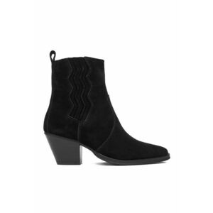 Botine dama 20258-1 - negru - material sintetic imagine