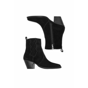 Botine dama HX24026-1 - Textil - Negru - imagine