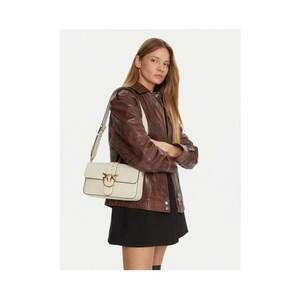 Geanta dama Love One Classic Slo - alb - din piele naturala imagine