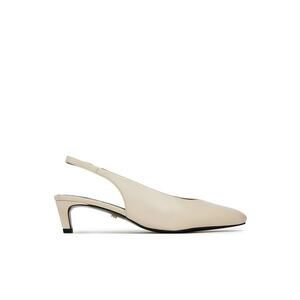 Sandale dama - LILY-118324 - piele naturala - ecru imagine