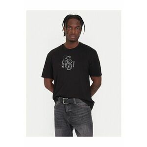 Tricou barbati negru - bumbac - cu logo imagine