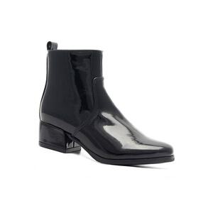 Botine fete - sintetic - negru - imagine