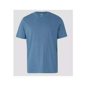 Big Sizes Tricou barbati big sizes - cu decolteu la baza gatului - din bumbac - Albastru imagine