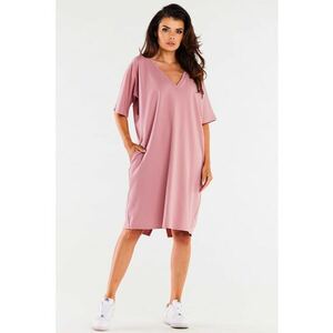 Rochie dama Bumbac - M303 - Roz - imagine