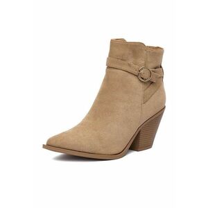 Botine dama 3030 - Textil - Bej imagine