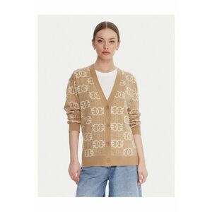 Cardigan dama bej - tricotat imagine