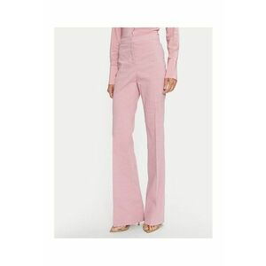 Pantaloni evazati roz - stofa imagine