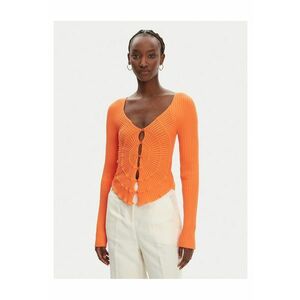 Cardigan dama portocaliu - moale imagine