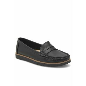 Mocasini dama negru - tesatura - imagine