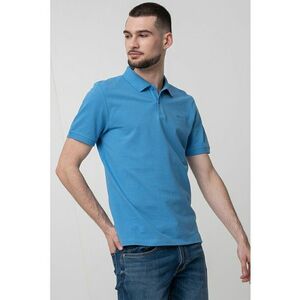 Tricou polo cu model uni - Albastru azur - Albastru azur imagine