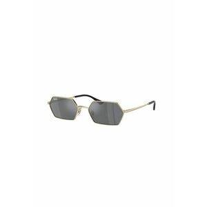 Ochelari de soare hexagonali unisex - Auriu/Negru imagine