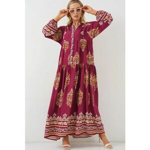 Rochie HiCCUP BDART - rosu - din viscoza imagine