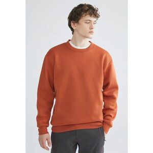 Bluza de trening cu decolteu la baza gatului - Caramiziu imagine