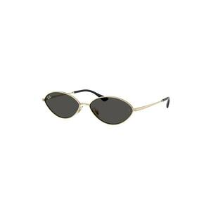 Ochelari de soare ovali unisex Kai - Auriu/Negru imagine