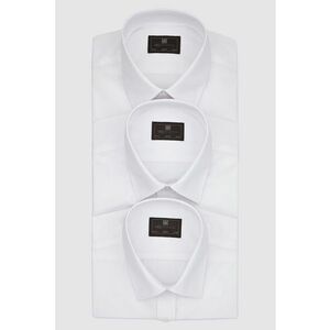 Set de camasi slim fit - 3 piese - Alb imagine