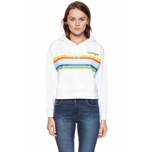 Hanorac dama - CROPPED HOODY - alb - Marime imagine