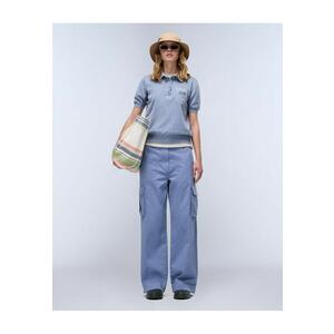Pantaloni cargo Selva - Albastru prafuit imagine