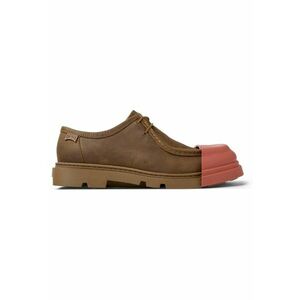 Pantofi boat de piele Junction 20651 - Rosu/Caramel imagine