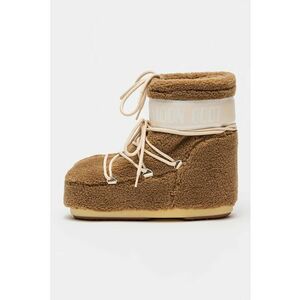 Cizme de iarna din material teddy Icon - Maro camel imagine