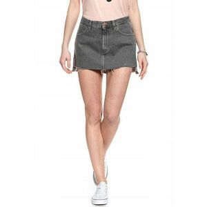 Fusta scurta dama 100% bumbac - croiala regular fit - gri imagine