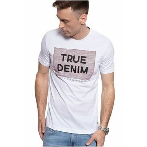 Tricou barbatesc ALEX C PRINT - alb - bumbac - Marime imagine