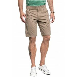Pantaloni scurti barbati - COMFORT SHORT - regular fit - bej - bumbac-elastan - imagine