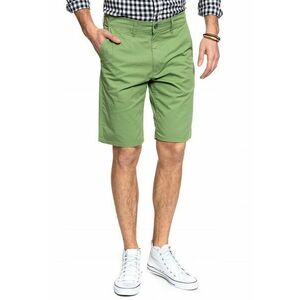 Pantaloni scurti barbati CHINO SHORT - slim fit - verde - bumbac-elastan - imagine