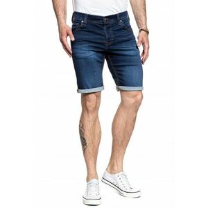 Pantaloni scurti barbati Chicago Short - slim fit - albastru - bumbac si poliester imagine
