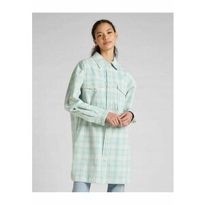Camasa dama model ELONGATED OVERSHIRT - verde - Marime imagine