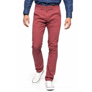 Pantaloni barbati Chino - slim fit - rosii - bumbac - imagine