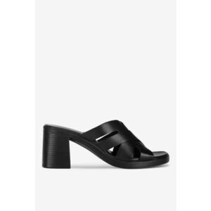 Papuci dama 5905588689300 - Piele naturala - Negru - Negru imagine