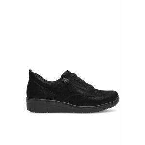 Pantofi dama din piele naturala - Negru imagine
