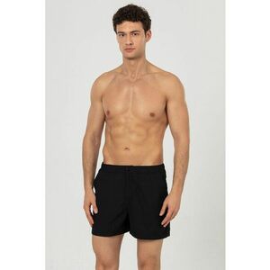 Pantaloni scurti de baie cu buzunare laterale - Negru imagine