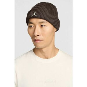 Caciula unisex cu broderie logo Terra - Maro inchis imagine