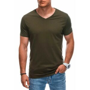 Tricou din bumbac cu decolteu in V imagine