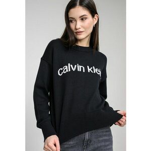 Pulover lejer cu imprimeu logo - Negru imagine