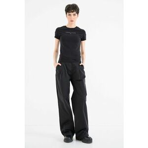 Tricou slim fit cu logo - Negru imagine