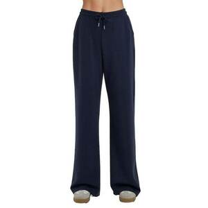 Pantaloni de trening dama - croi larg - talie inalta - modal - Albastru marin imagine
