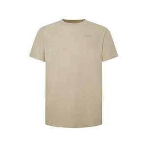 Tricou din bumbac cu logo discret Jacko - Maro camel imagine