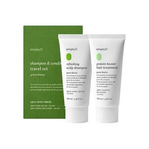 Sampon si Balsam-Masca - Green Breeze Travel Set - 2 x 100 ml imagine