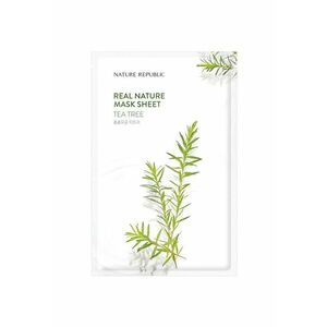 Real Nature Tea Tree Mask Sheet Masca de fata cu extract de arbore de ceai 23 gr imagine