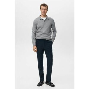 Pantaloni slim-fit cu dungi - Bleumarin imagine