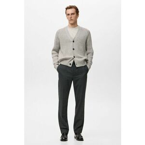 Pantaloni eleganti cu croiala dreapta - Gri inchis imagine